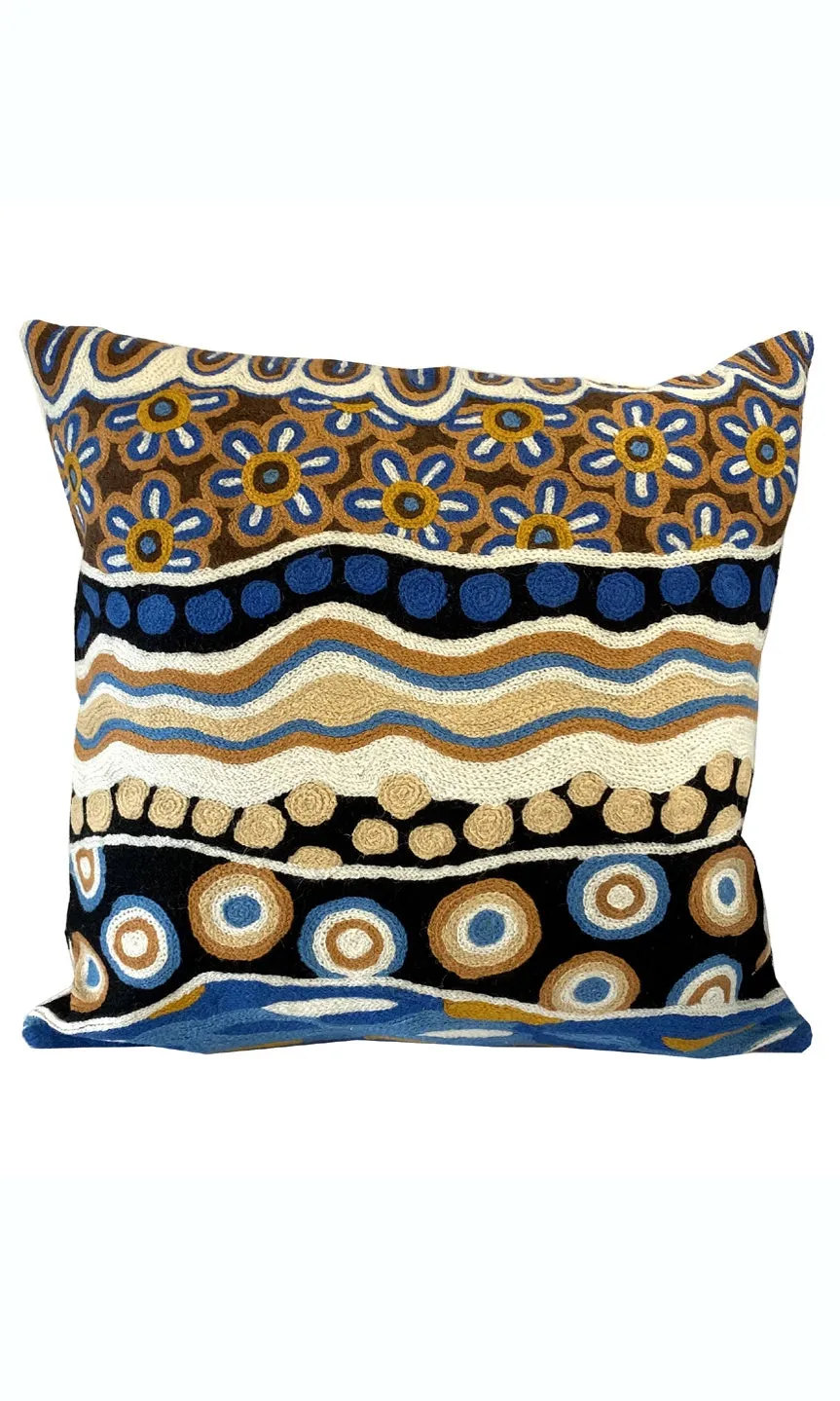 Aboriginal Art Cushion Cover by Bianca Gardener Dodd