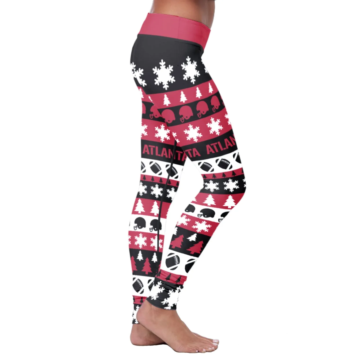 Atlanta Ugly Christmas Classic Football Leggings