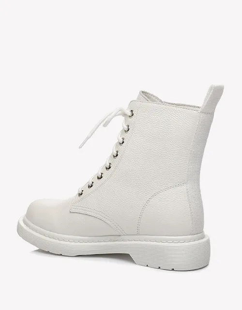 Australian Shepherd UGG Zip Up Sheepskin Wool Chunky Boots Belen