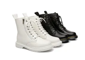 Australian Shepherd UGG Zip Up Sheepskin Wool Chunky Boots Belen