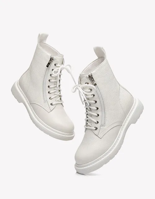 Australian Shepherd UGG Zip Up Sheepskin Wool Chunky Boots Belen