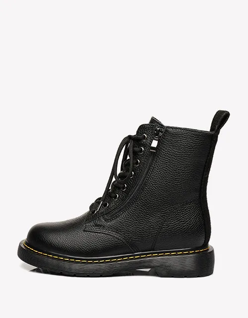Australian Shepherd UGG Zip Up Sheepskin Wool Chunky Boots Belen