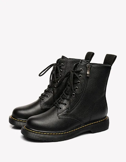 Australian Shepherd UGG Zip Up Sheepskin Wool Chunky Boots Belen