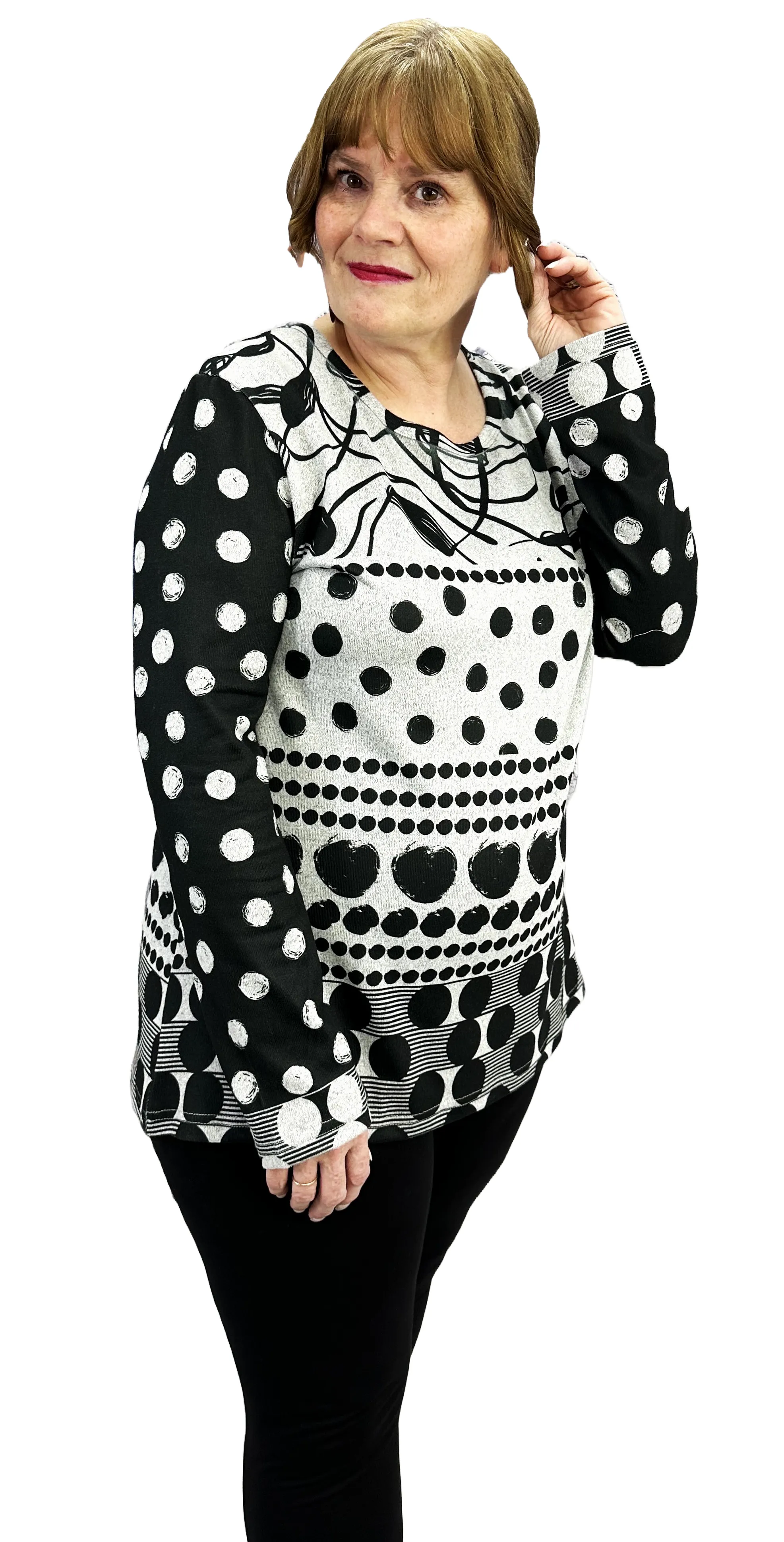Beautiful Knit Print Pullover