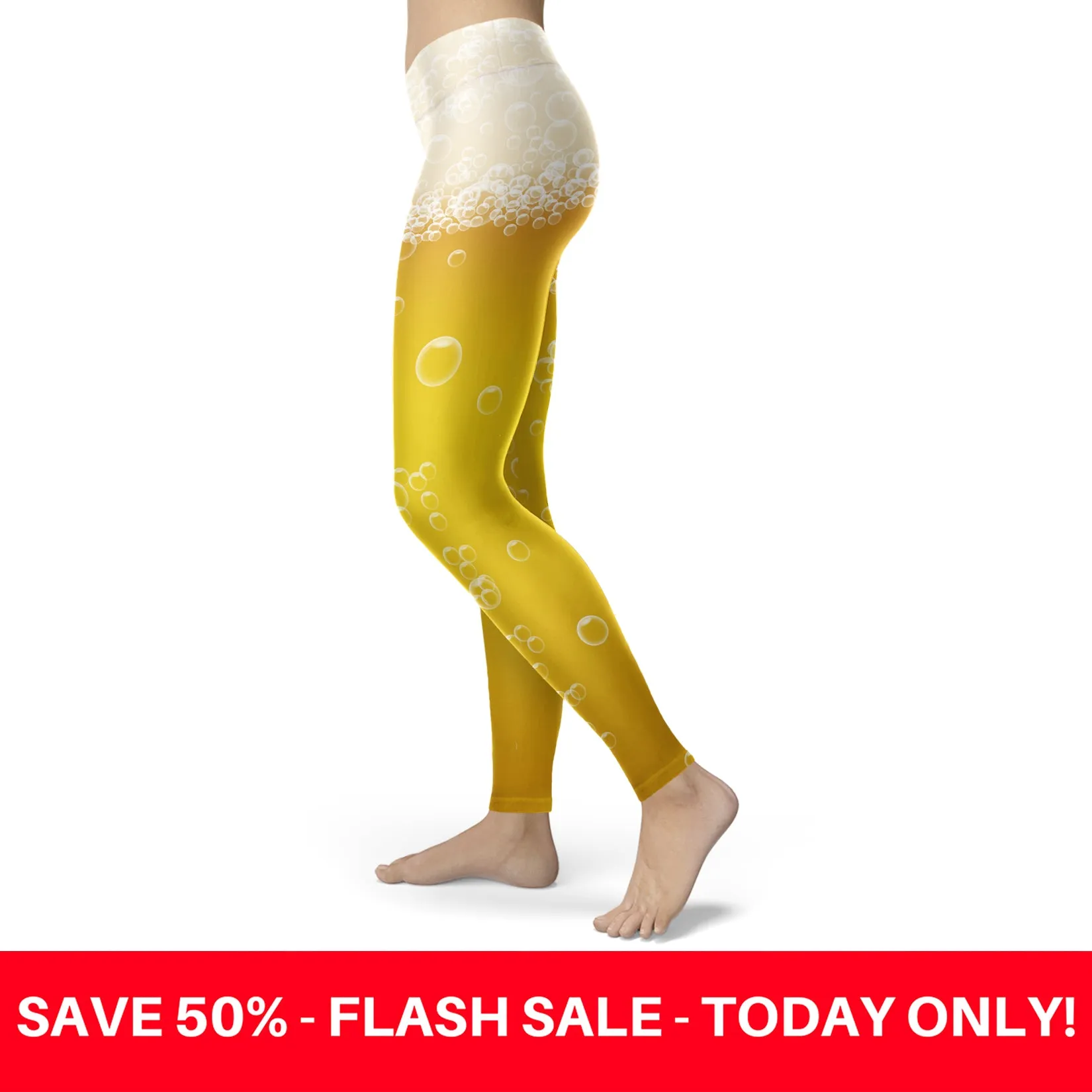 Beer Foam and Bubbles Leggings