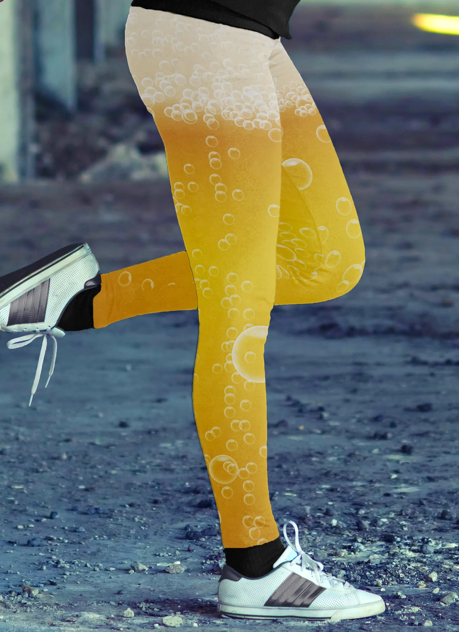 Beer Foam and Bubbles Leggings