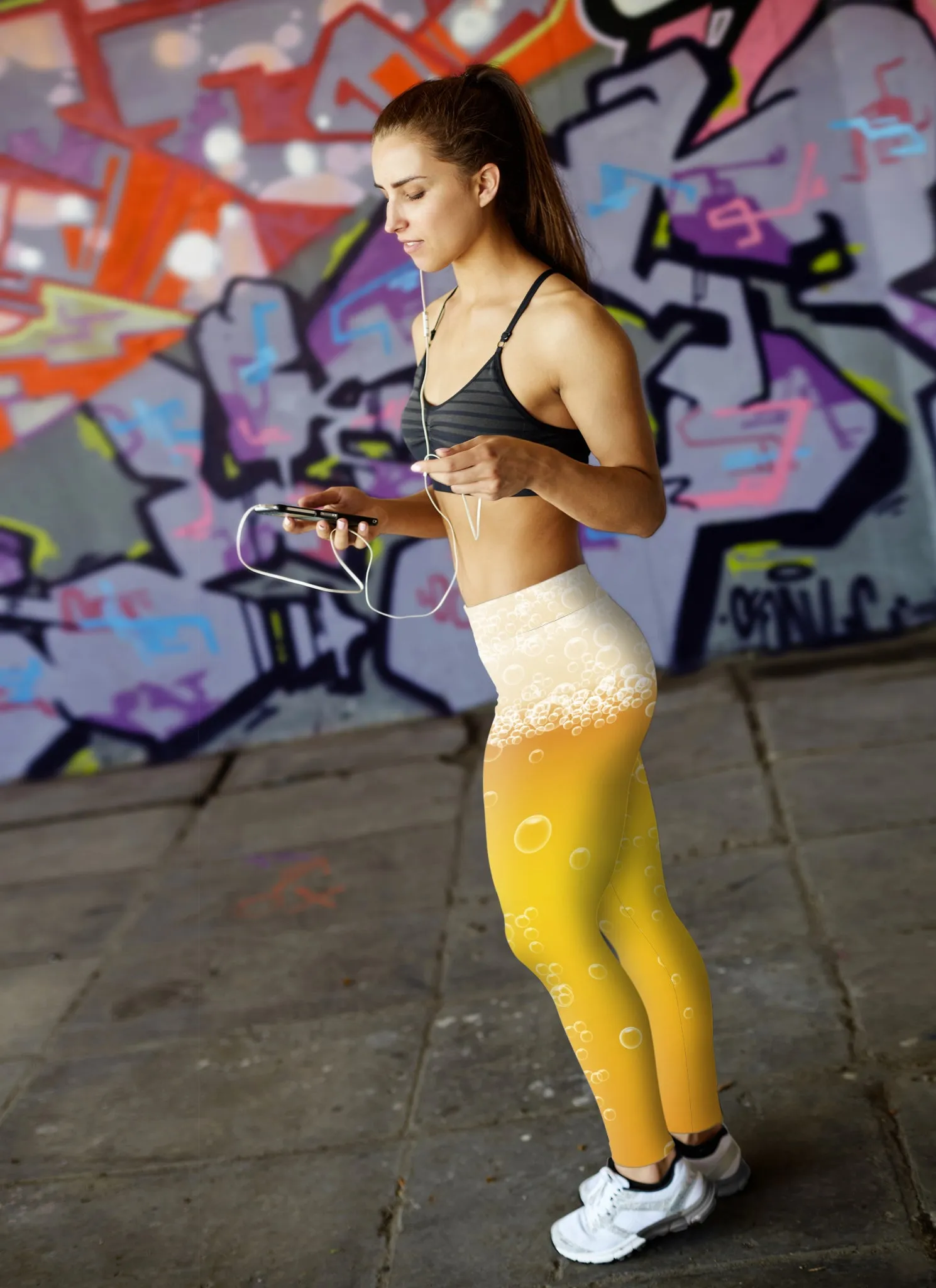 Beer Foam and Bubbles Leggings