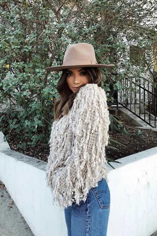BEST SELLER! The Lennon Wool Panama in Taupe