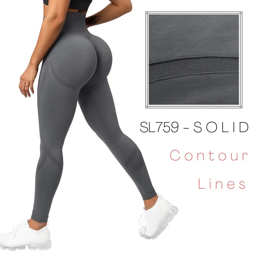 Bum lift seamless yoga fitness leggings