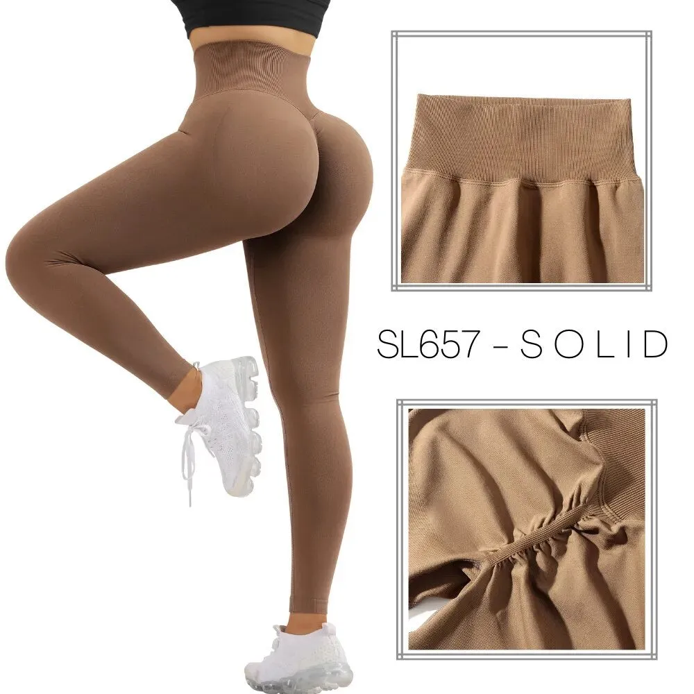 Bum lift seamless yoga fitness leggings