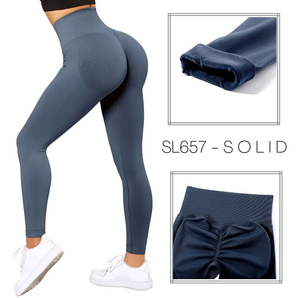 Bum lift seamless yoga fitness leggings