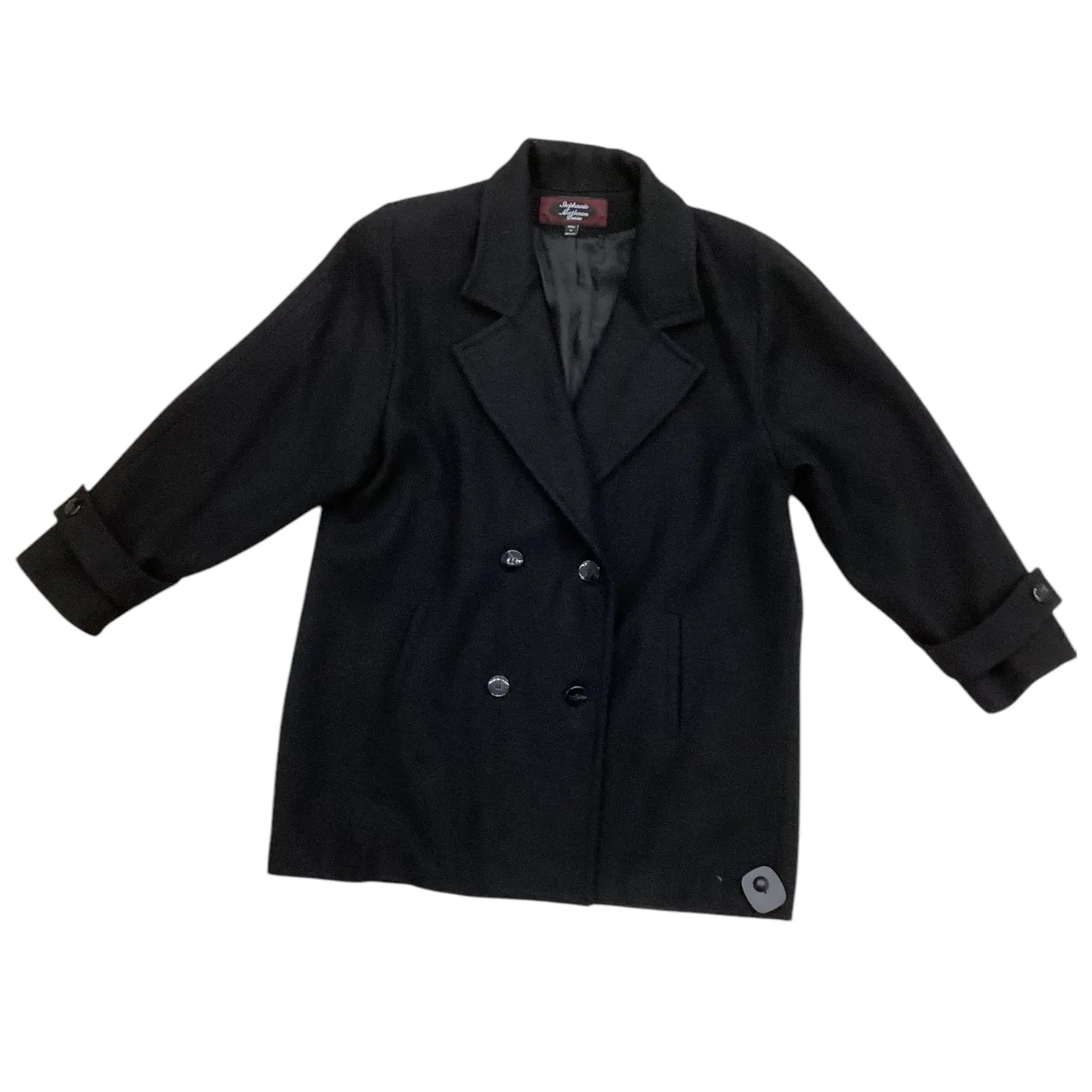 Coat Wool By Clothes Mentor In Black, Size: Xl