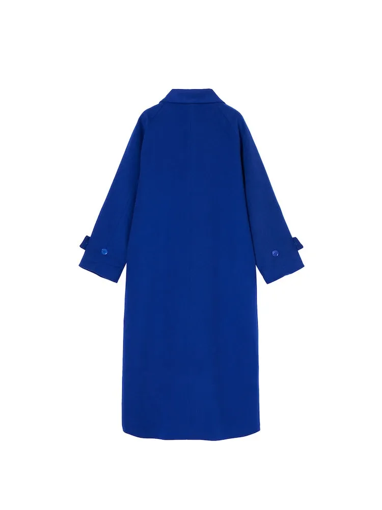 Curve Design Wool Coat