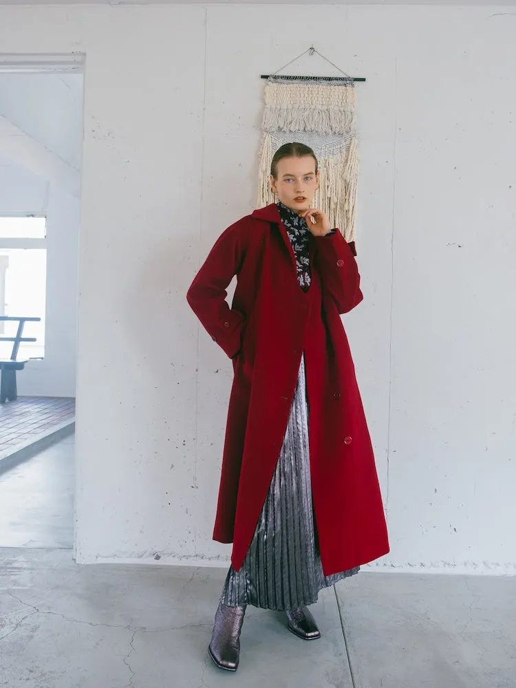 Curve Design Wool Coat