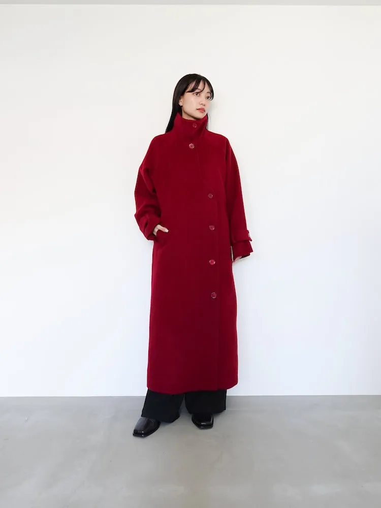 Curve Design Wool Coat
