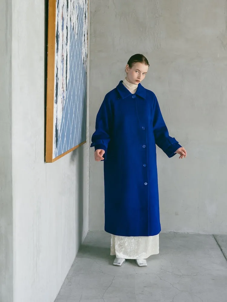 Curve Design Wool Coat