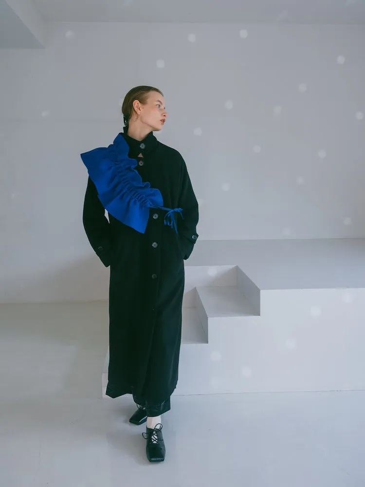 Curve Design Wool Coat