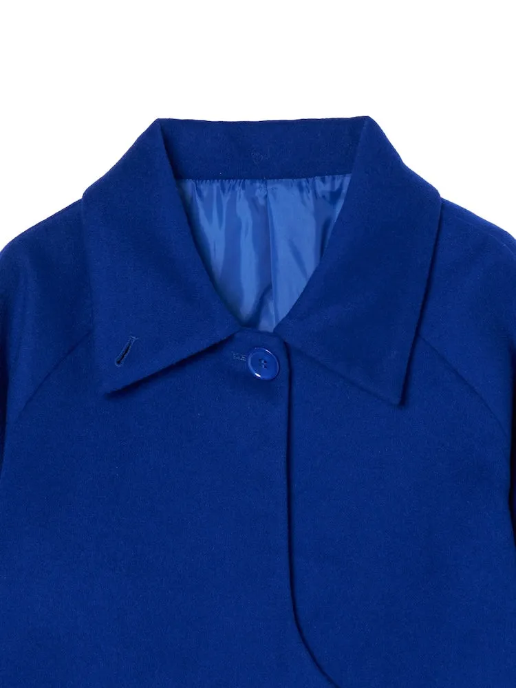 Curve Design Wool Coat