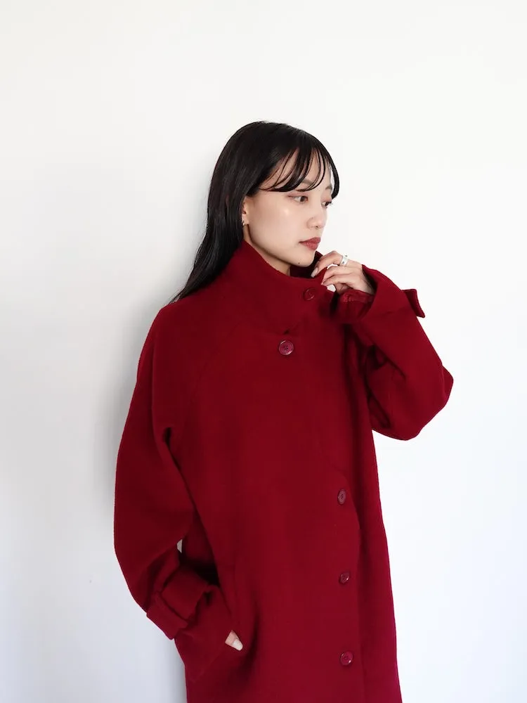 Curve Design Wool Coat