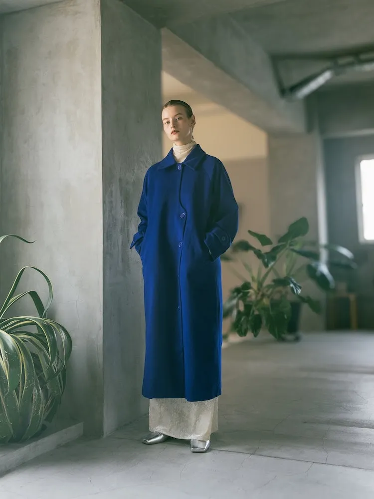 Curve Design Wool Coat
