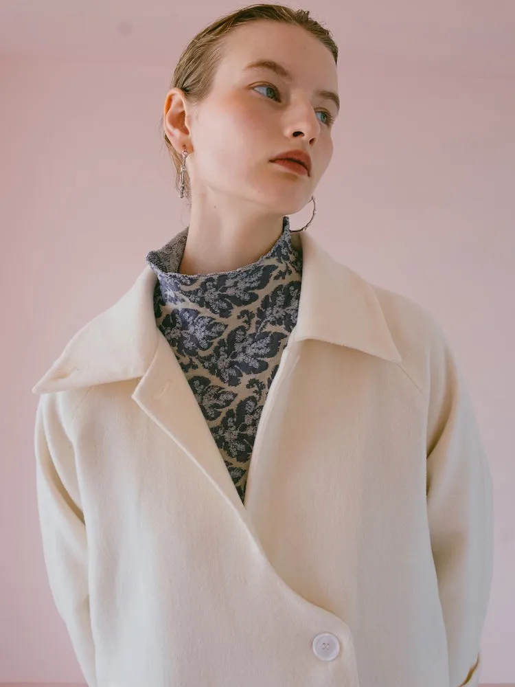 Curve Design Wool Coat