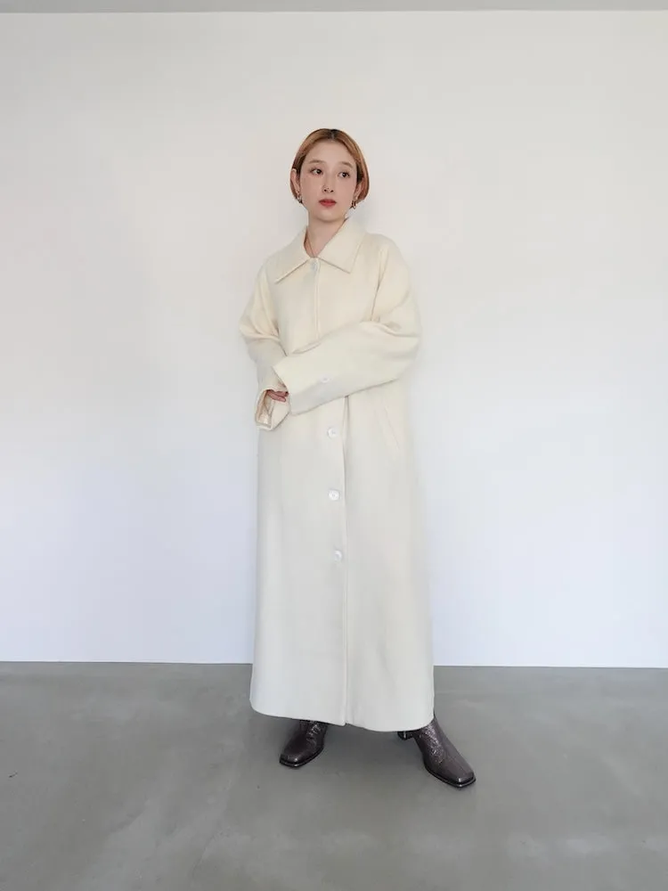 Curve Design Wool Coat