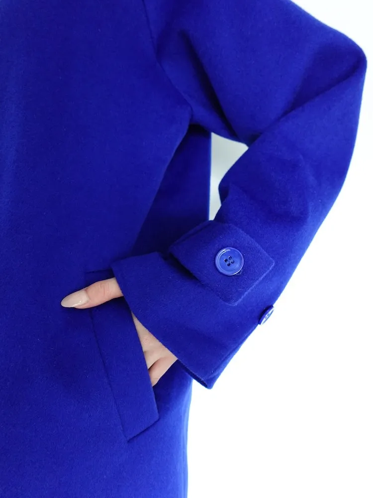 Curve Design Wool Coat