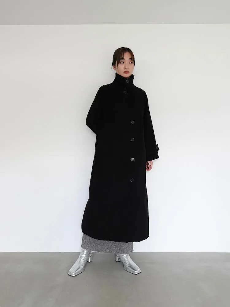 Curve Design Wool Coat