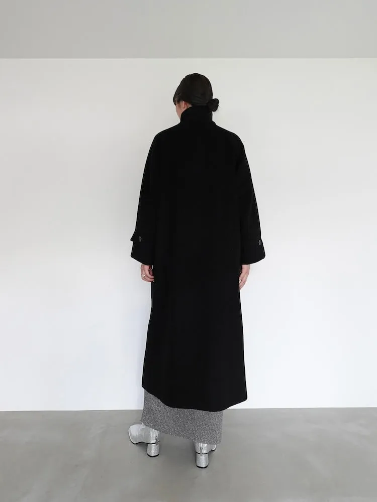 Curve Design Wool Coat