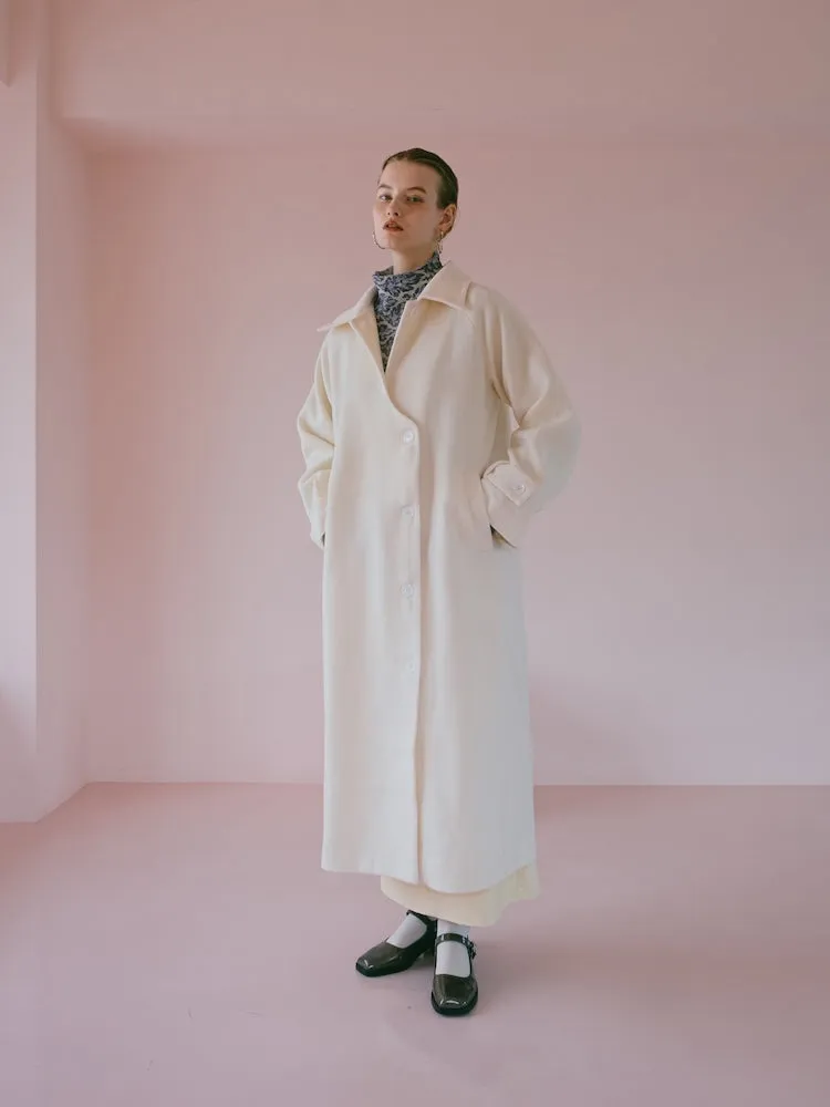 Curve Design Wool Coat