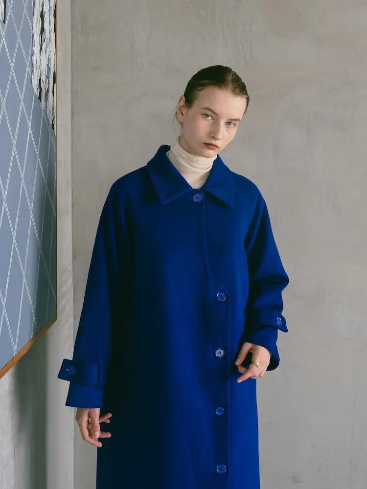 Curve Design Wool Coat