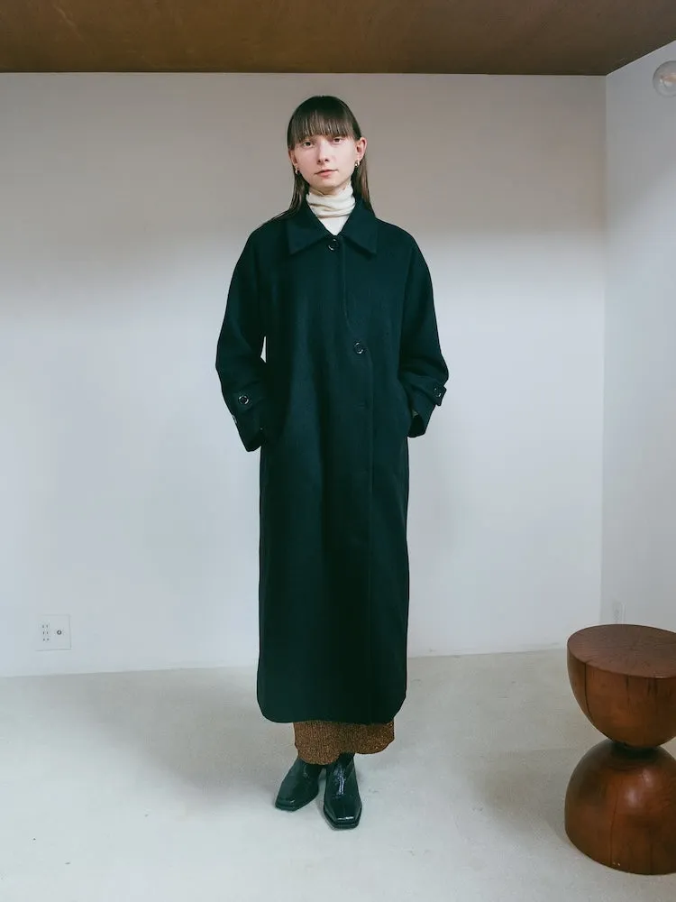 Curve Design Wool Coat