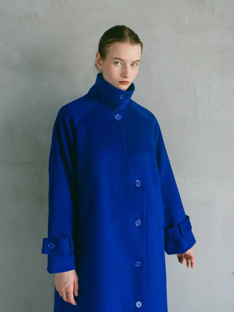Curve Design Wool Coat
