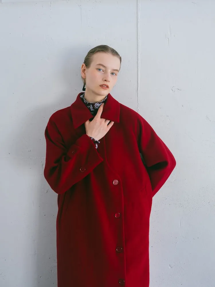 Curve Design Wool Coat