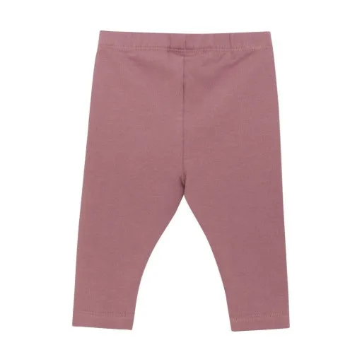 Double Knit Baby Leggings: Deco Rose