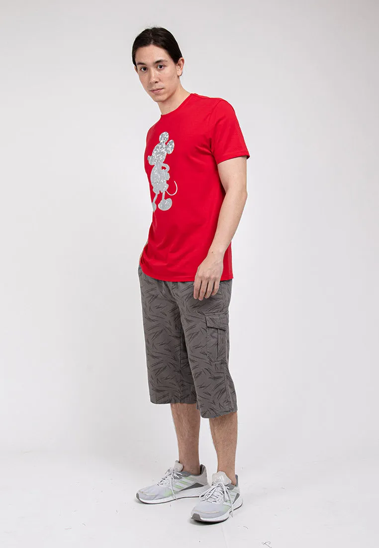 Forest Printed Cotton Twill 27"/28" Cargo Pants Men Casual 3 Quarter Short Pants Men | Seluar Pendek Lelaki - 65830