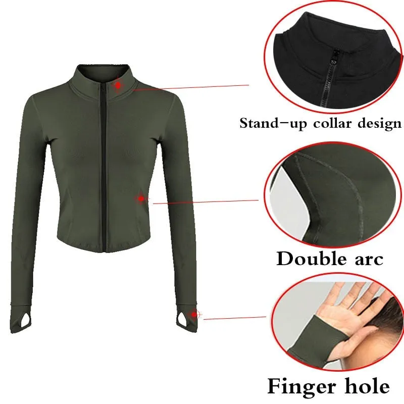 Full Zip-up Yoga Top