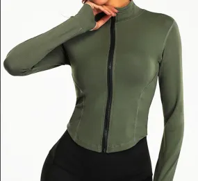 Full Zip-up Yoga Top
