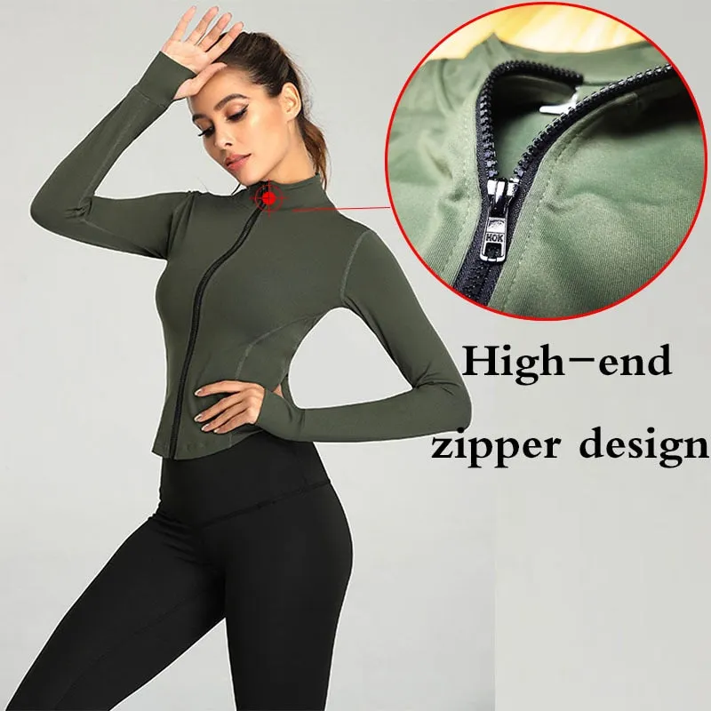 Full Zip-up Yoga Top
