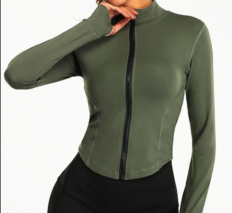 Full Zip-up Yoga Top
