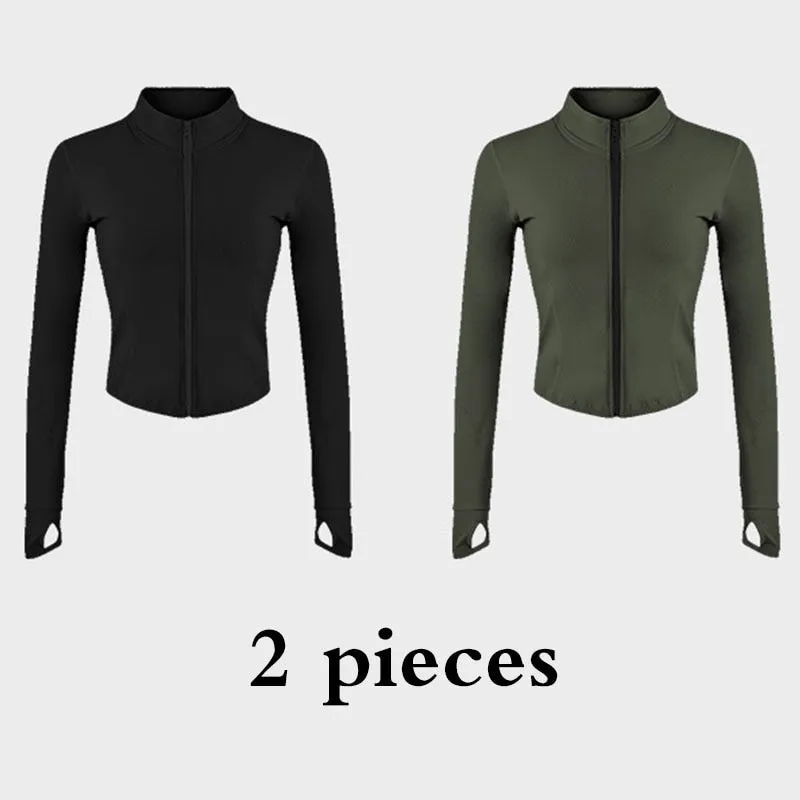 Full Zip-up Yoga Top