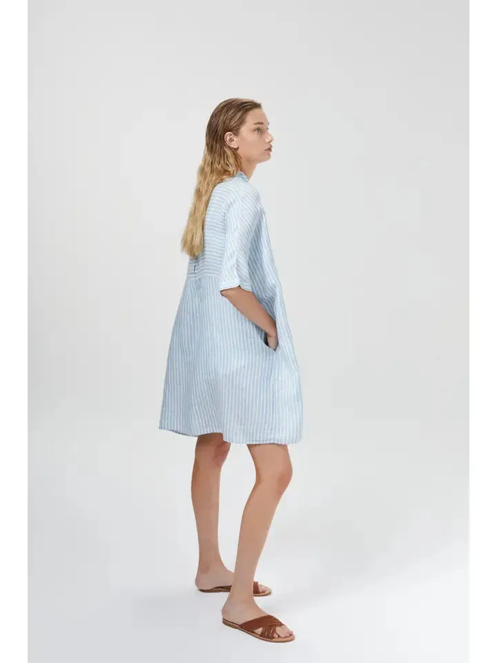 LANHTROPY - LIGHTHOUSE LINEN SHIRT DRESS