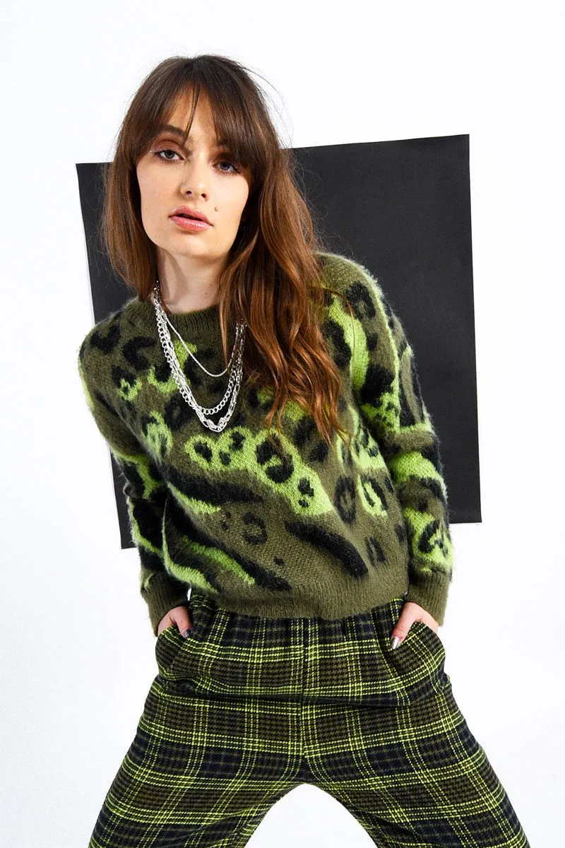 Lili Sidonio Animal Printed Knitted Sweater