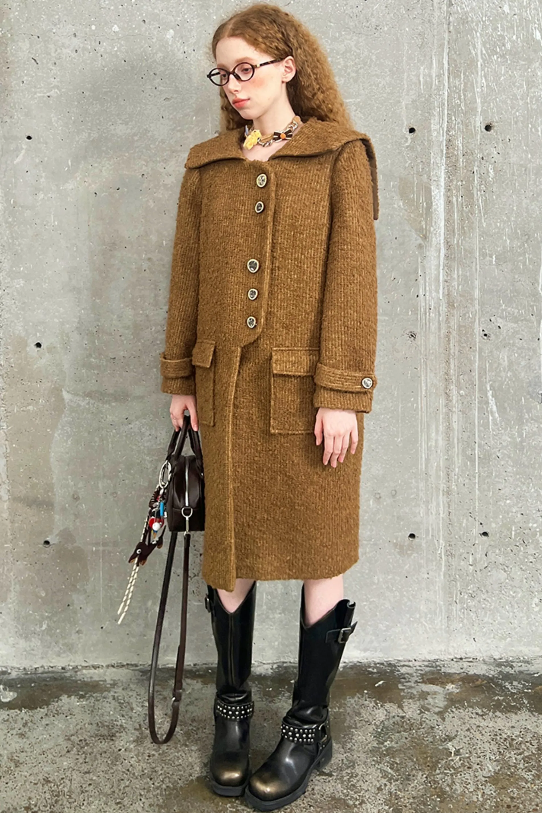 Loose Silhouette Wool Coat
