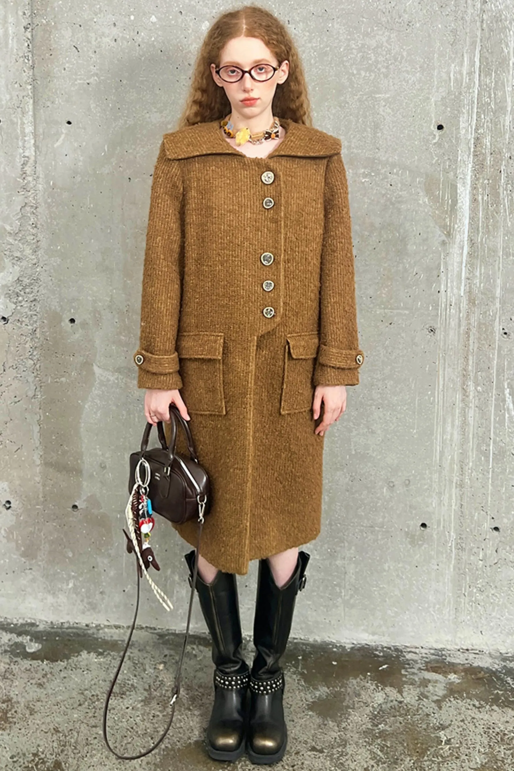 Loose Silhouette Wool Coat