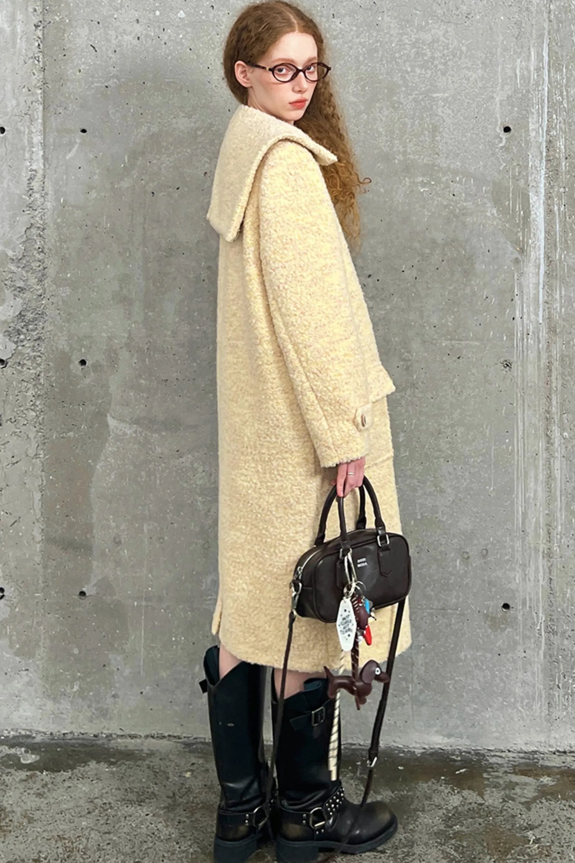 Loose Silhouette Wool Coat