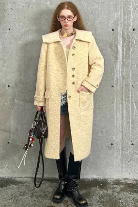 Loose Silhouette Wool Coat