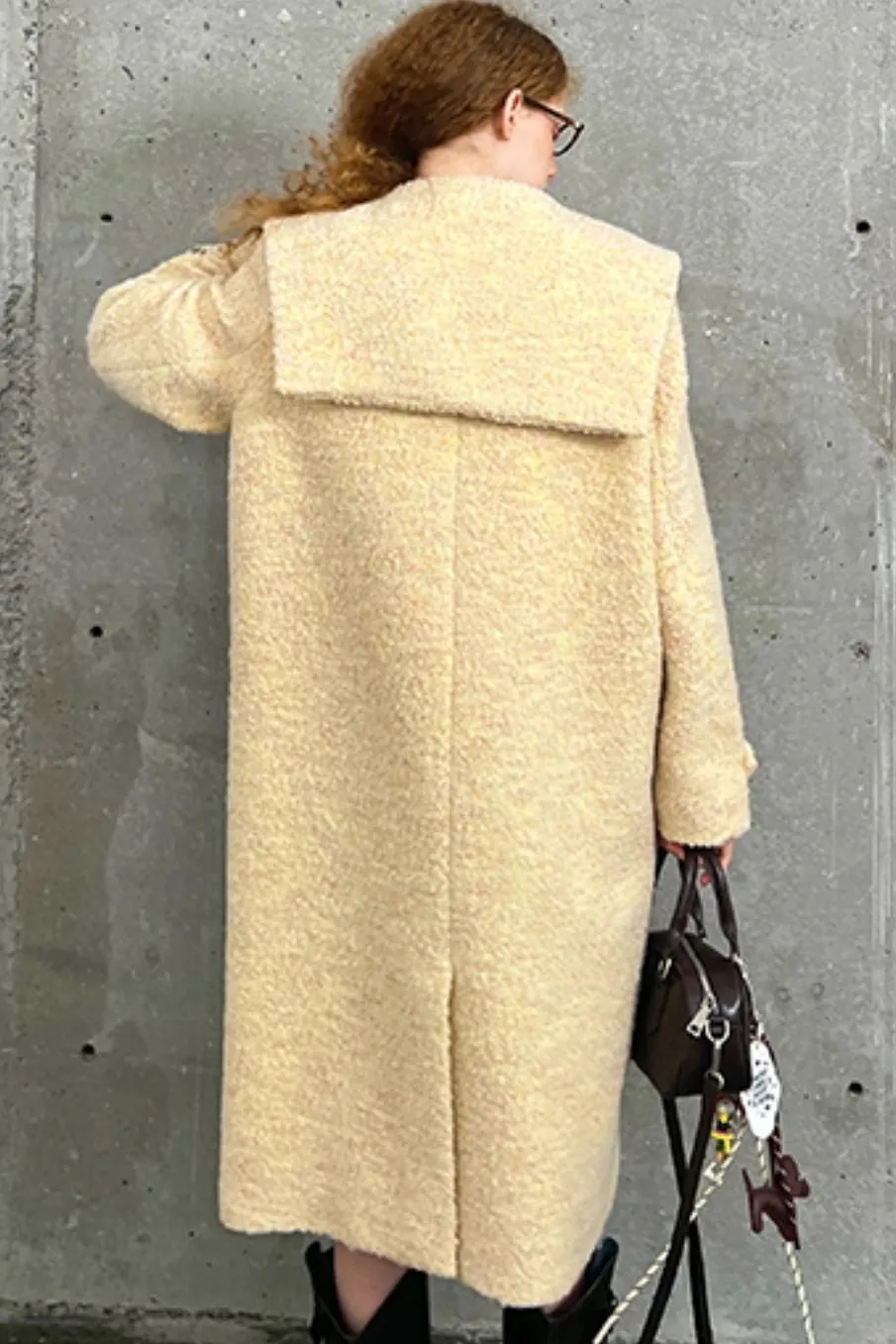 Loose Silhouette Wool Coat