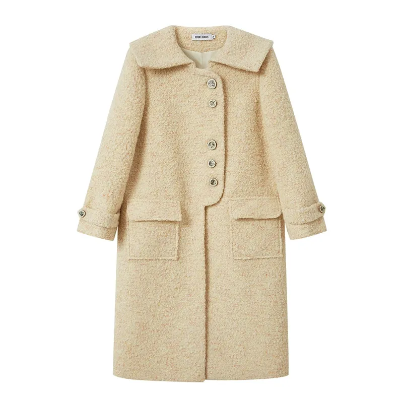 Loose Silhouette Wool Coat