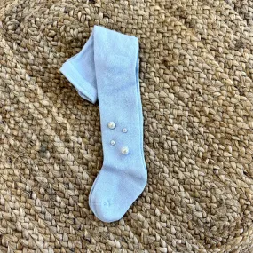 Meia Pata Baby Blue Pearl Tights